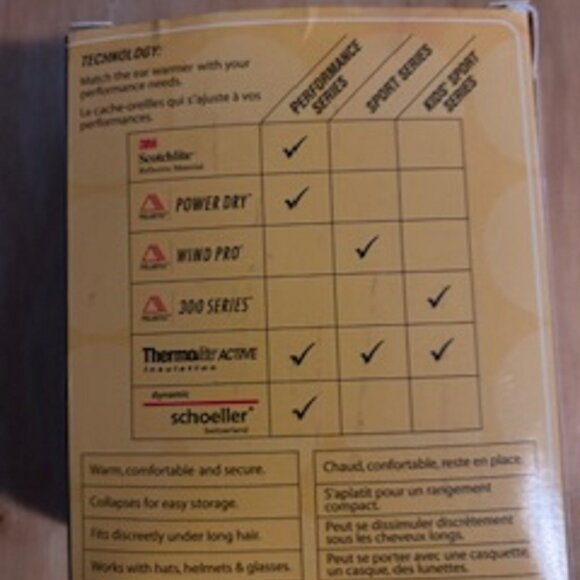 Ear Muffs Warmers 180s Black Wraps Behind the Head Adjustable Internal Band New - Picture 2 of 2